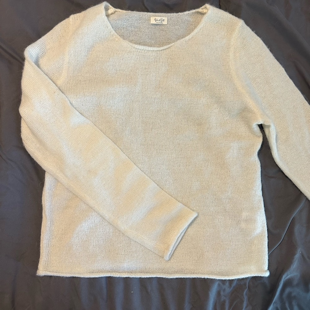 Brandy Melville Cream Crew Neck Sweater